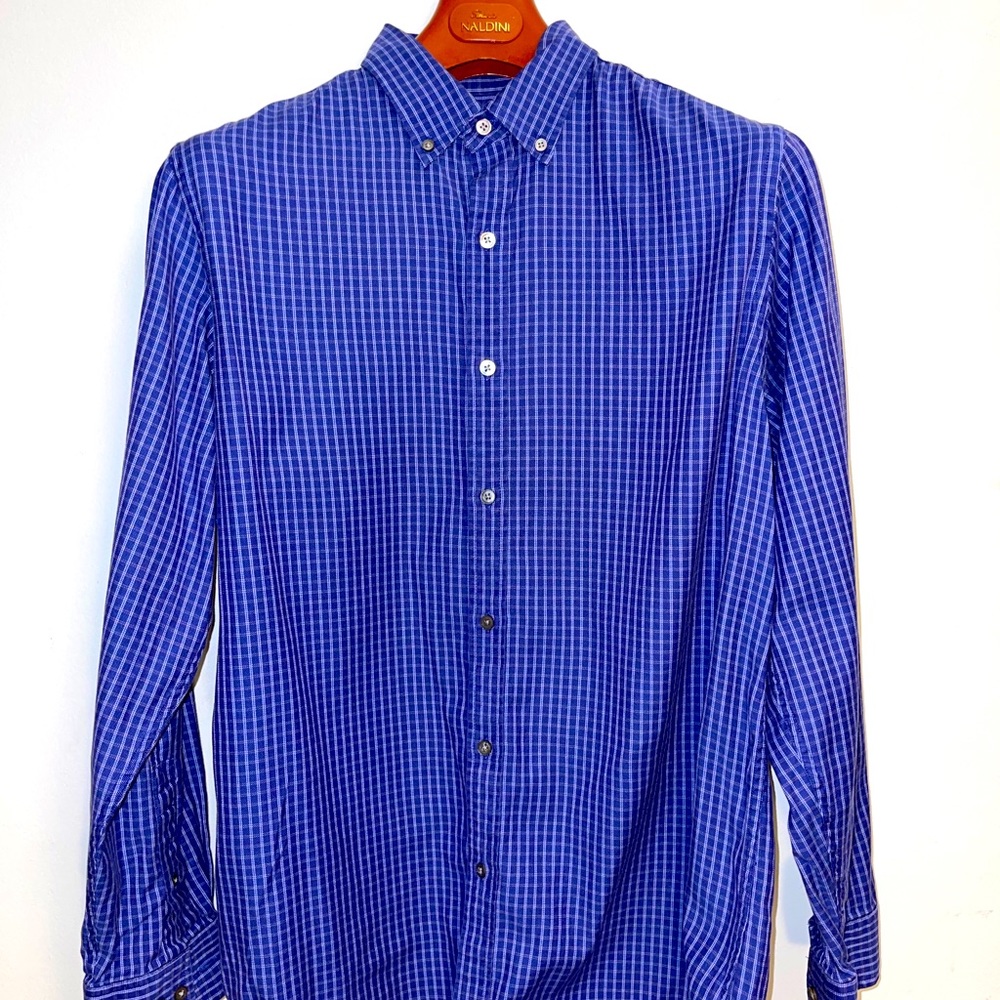 Banana Republic Window Pane Check Button-down